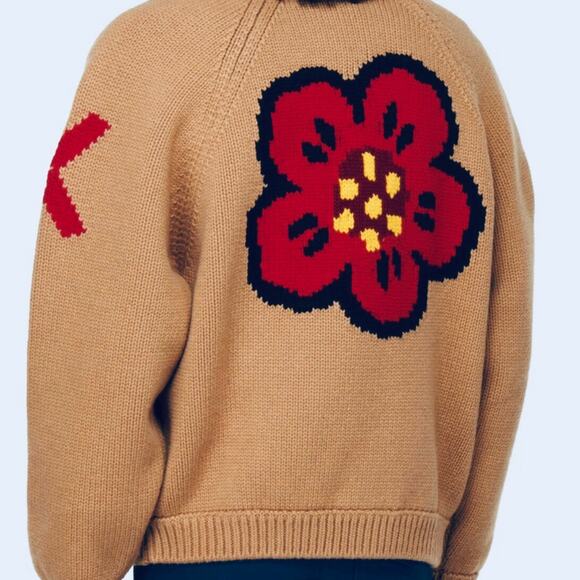 KENZO: Men's Wool Intarsia Knit Sweater - Size XS - Picture 2 of 9